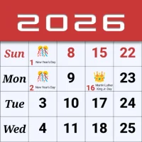 Monthly Calendar & Holidays