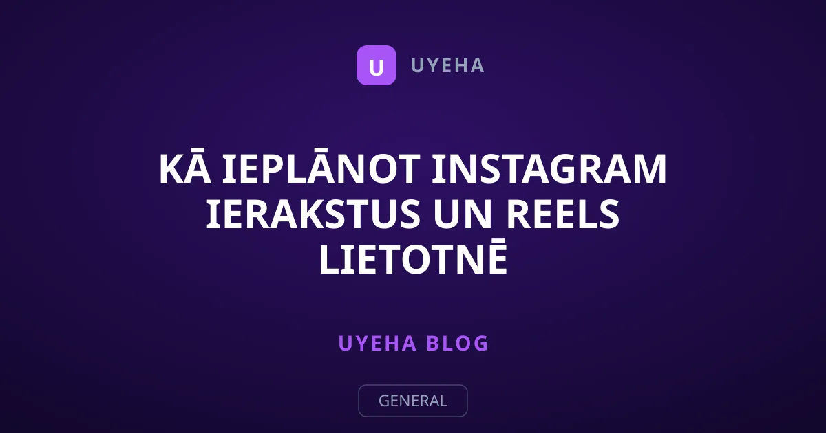 Kā ieplānot Instagram ierakstus un Reels lietotnē